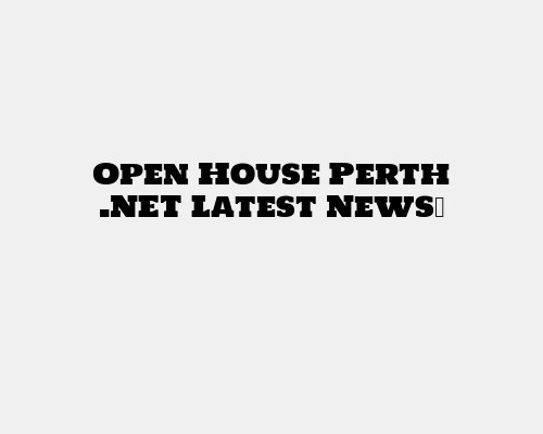 Open House Perth .NET Latest News